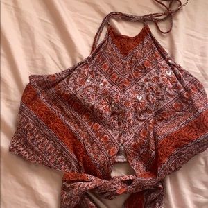 American Eagle Halter Crop Top